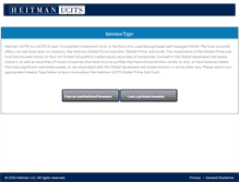 Tablet Screenshot of heitman-ucits.com